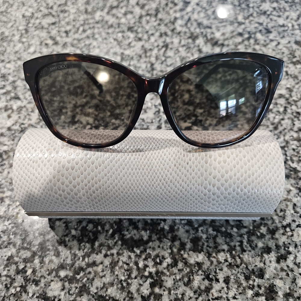 Jimmy Choo Brown Cat-Eye Sunglasses